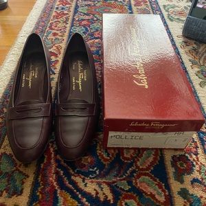 Maroon/brown Salvatore Ferragamo shoes